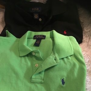 Two boys Polo style short sleeve shirts